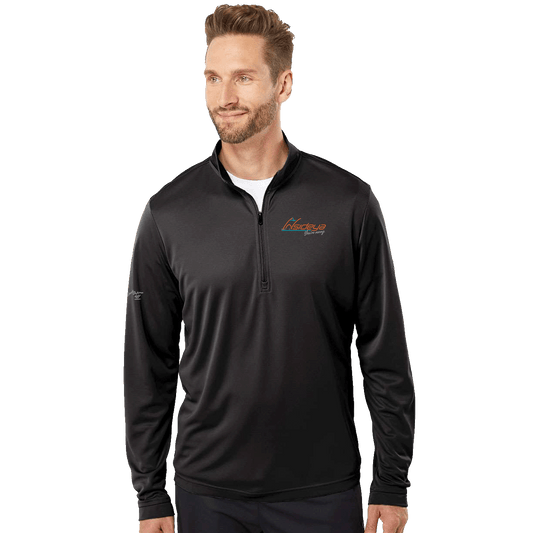 Insideya Golf Signature Collection x Keith Byars Adidas Black Lightweight Quarter-Zip Pullover Front Model