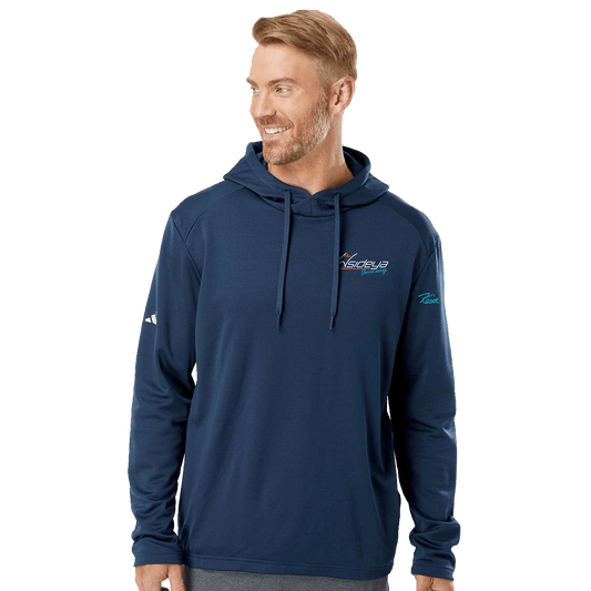 Insideya Golf x Keith Byars Adidas Textured Mixed Media Navy Hooded Sweatshirt Front Model