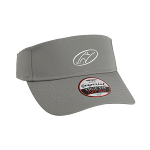Grey visor with embroidered Insideya Golf icon