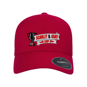 Red snapback hat with Scarlet & Gray cup logo