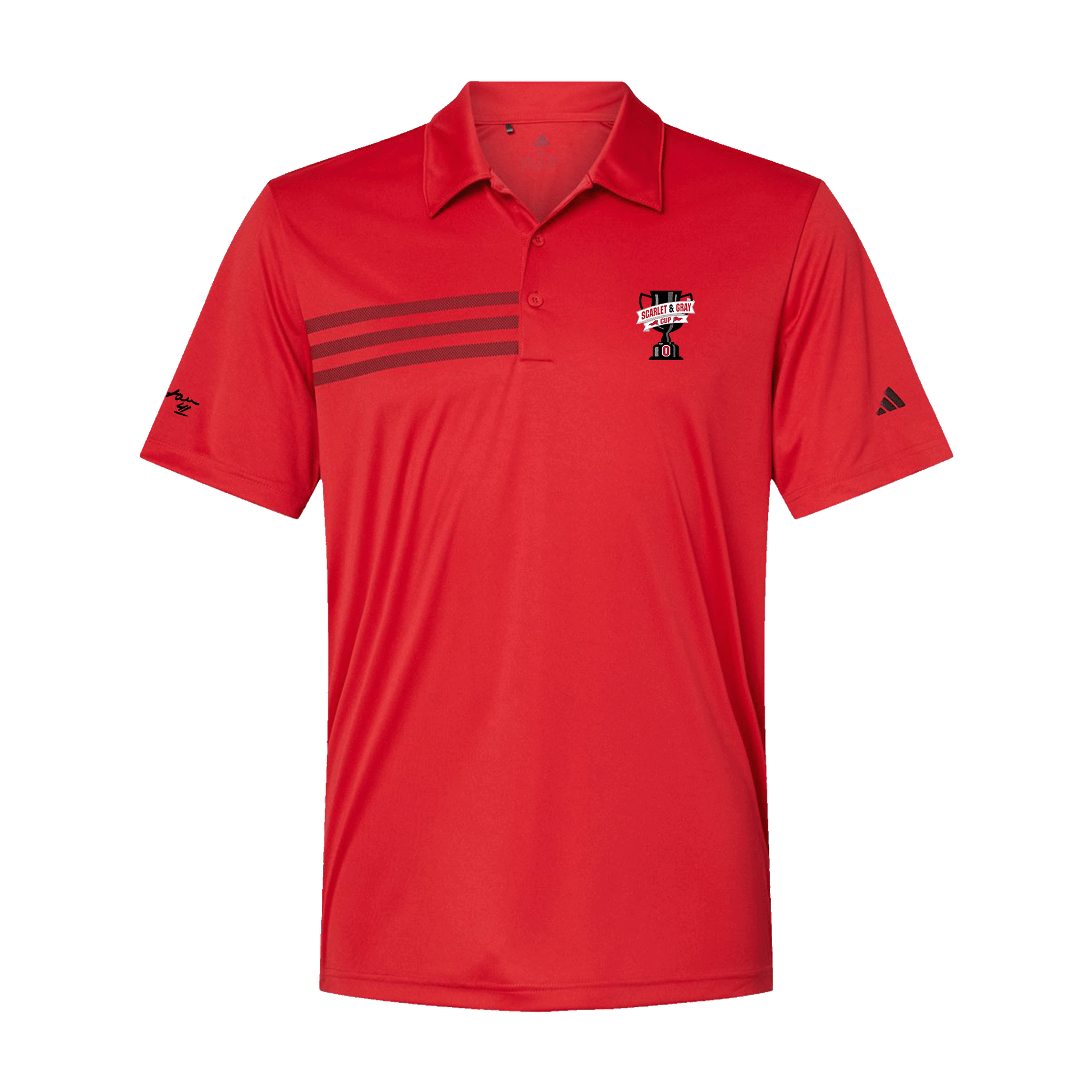 Scarlet Team Adidas Polo