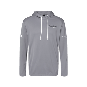 Insideya Golf x Keith Byars Adidas Textured Mixed Media Grey Three Hooded Sweatshirt Flat Front 