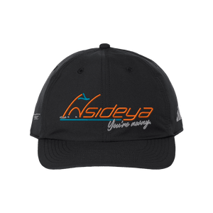Black snapback with Insideya Golf logo 