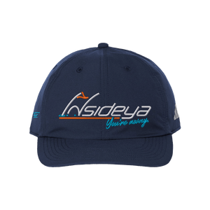 Navy snapback with Insideya Golf logo 