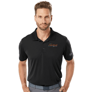 Insideya Golf Signature Collection x Keith Byars Collegiate Black Adidas Performance Polo Front Model