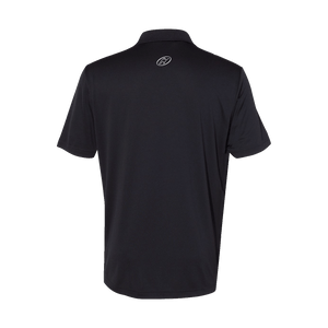 Insideya Golf Signature Collection x Keith Byars Collegiate Black Adidas Performance Polo Flat Back