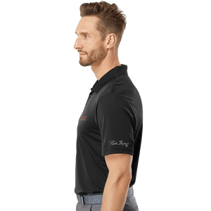 Insideya Golf Signature Collection x Keith Byars Collegiate Black Adidas Performance Polo Side Model
