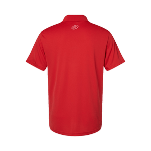 Insideya Golf Signature Collection x Keith Byars Collegiate Red Adidas Performance Polo Flat Back