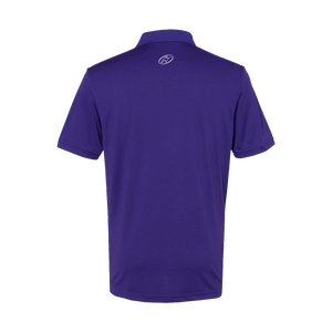 Insideya Golf Signature Collection x Keith Byars Collegiate Purple Adidas Performance Polo Flat Back