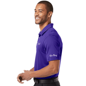 Insideya Golf Signature Collection x Keith Byars Collegiate Purple Adidas Performance Polo Side Model