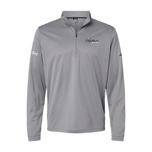 Insideya Golf Signature Collection x Keith Byars  Adidas Grey Three Lightweight Quarter-Zip Pullover Flat Front