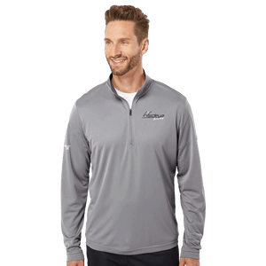 Insideya Golf Signature Collection x Keith Byars  Adidas Grey Three Lightweight Quarter-Zip Pullover Front Model