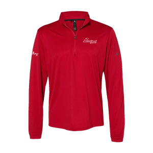 Insideya Golf Signature Collection x Keith Byars  Adidas Power Red Lightweight Quarter-Zip Pullover Flat Front