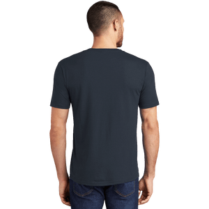 Navy District Perfect Tri Tee with screen printed Insideya Golf logo back model 