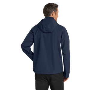 True Navy Port Authority Torrent Waterproof Jacket with Insideya Golf logo printed on left chest back model