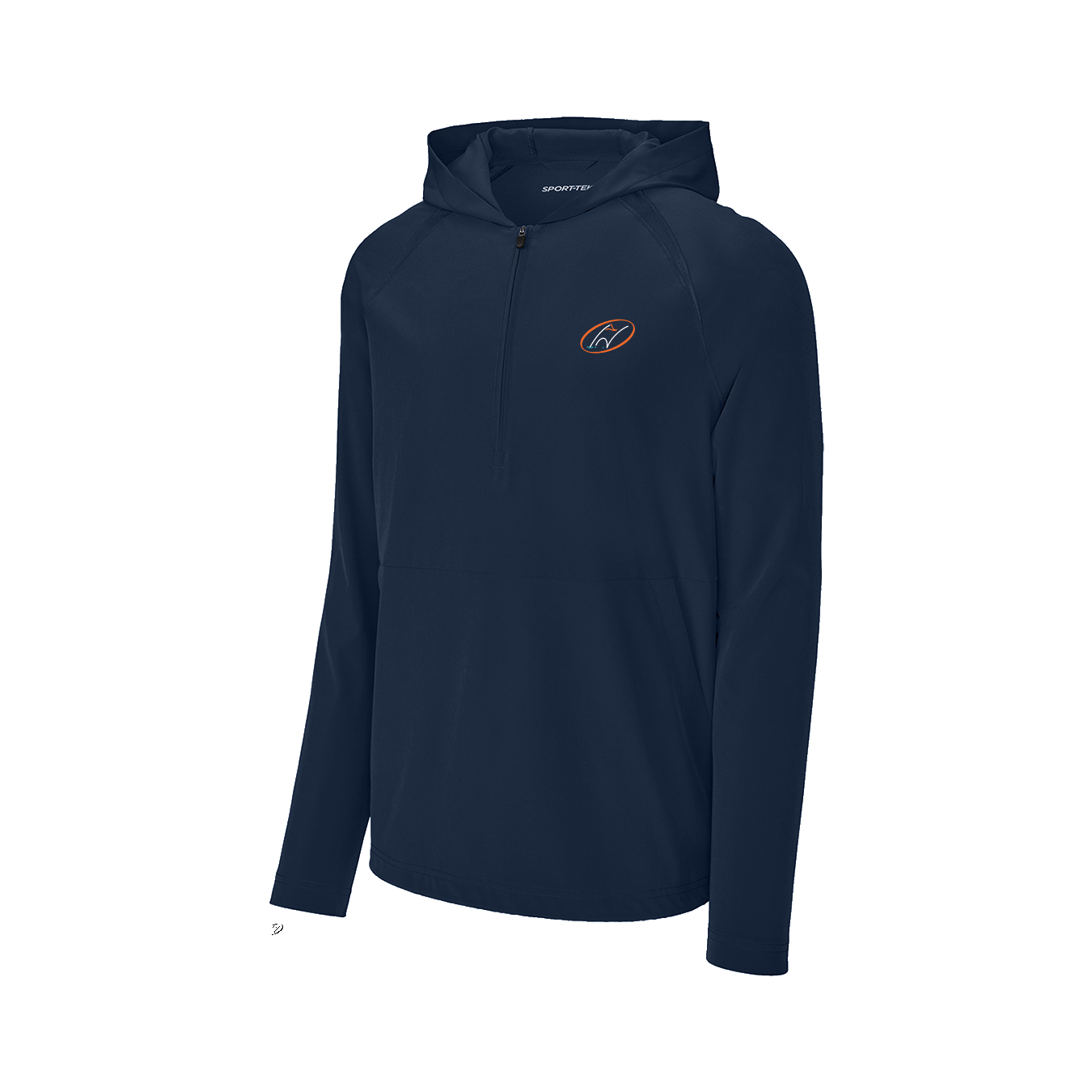 Navy half-zip jacket with Insideya Golf logo on left chest 