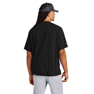 Black Sport-Tek Repeat Half-Zip Short Sleeve Jacket with Embroidered Insideya Golf Logo back model