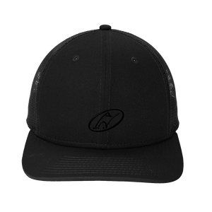 Black mesh snapback with Insideya Golf icon