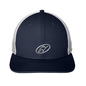 Navy and white mesh snapback with Insideya Golf icon