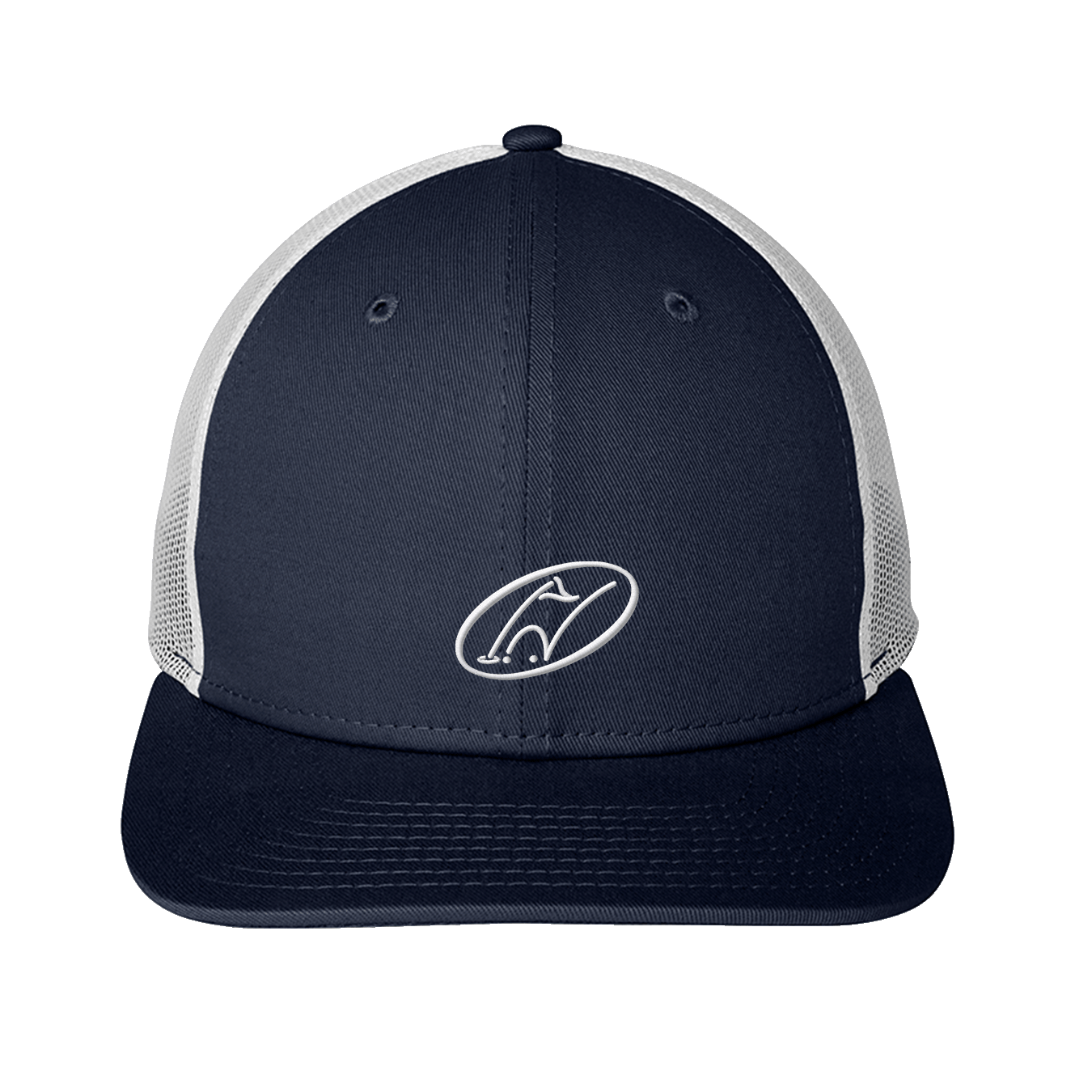 Navy and white mesh snapback with Insideya Golf icon