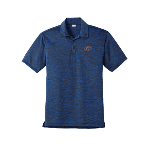 Dark blue polo with Insideya Golf icon on left chest