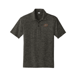 Dark grey polo with Insideya Golf icon on left chest