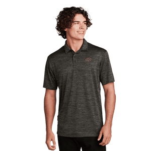 Dark grey polo with Insideya Golf icon on left chest