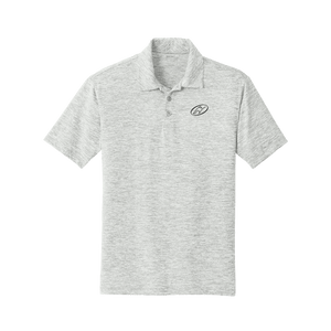Grey polo with Insideya Golf icon on left chest