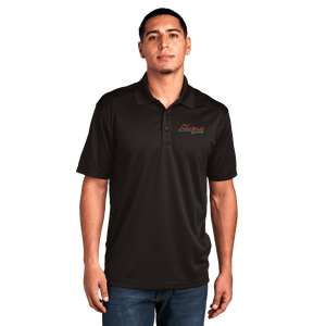 Black Sport-Tek PosiCharge Micro-Mesh Polo with embroidered Insideya Golf logo front model