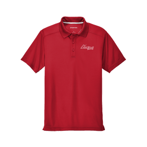 True Red Sport-Tek PosiCharge Micro-Mesh Polo with embroidered Insideya Golf logo flat front