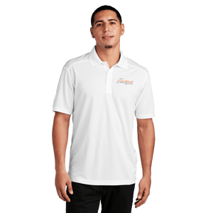 White Sport-Tek PosiCharge Micro-Mesh Polo with embroidered Insideya Golf logo front model