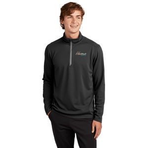 Black Sport-Tek Sport-Wick Textured Quarter-Zip Pullover with Embroidered Insideya Logo front model