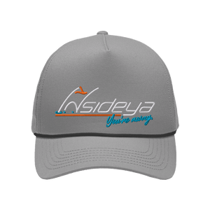 Grey Sportsman Five-Panel Rope Heritage Fit Cap with Embroidered Insideya Golf logo