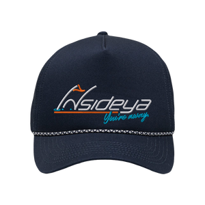 Navy Sportsman Five-Panel Rope Heritage Fit Cap with Embroidered Insideya Golf logo